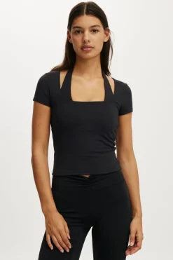 Ultra Soft Square Neck Fitted Tshirt