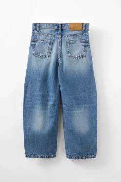 Unisex Barrel Leg Denim Jean