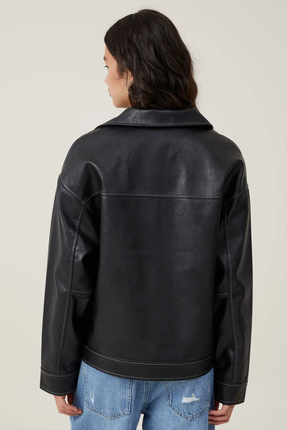 Uplift Your Outfits with the Women's Leo Faux Leather Jacket | Cotton On