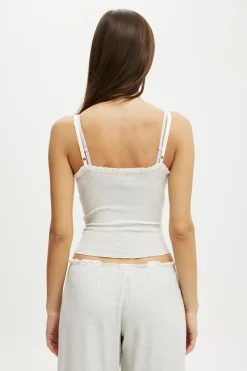 Waffle Baby Lock Square Neck Cami