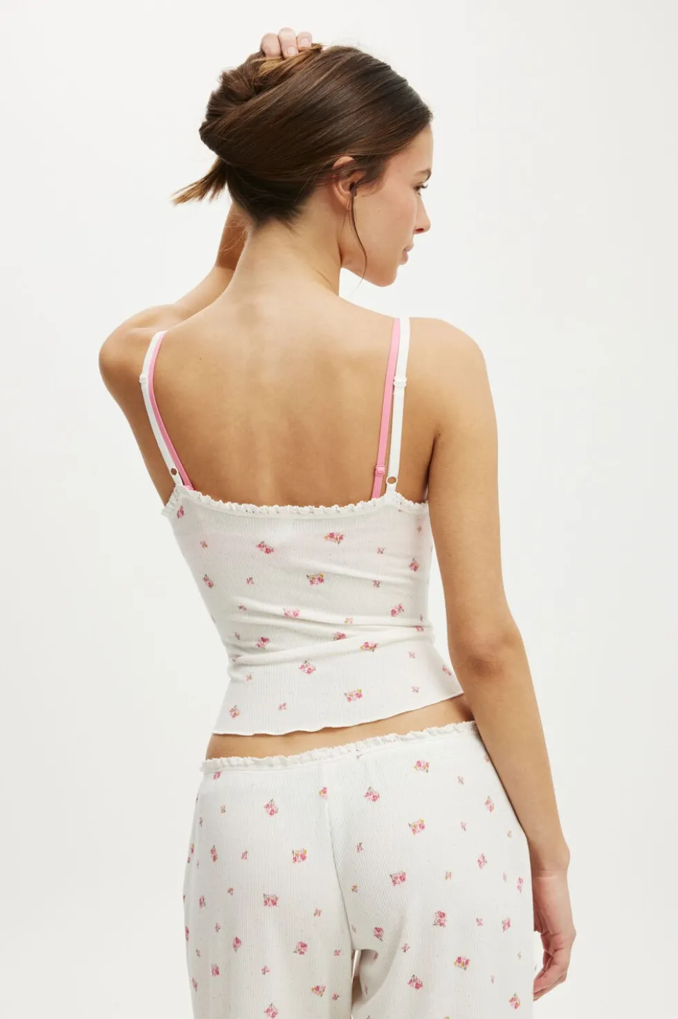 Waffle Baby Lock Square Neck Cami