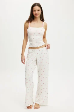 Waffle Baby Lock Square Neck Cami