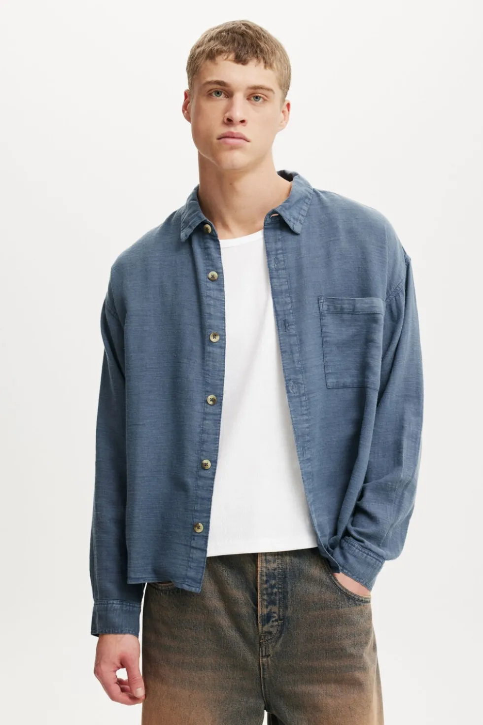 Washed Long Sleeve Shirt