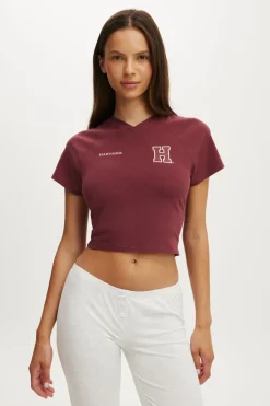 Yale Soft V Neck Sleep Tee